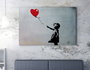 Wallity Cuadro sobre Lienzo Niña con Globo Banksy 70 x 100 cm